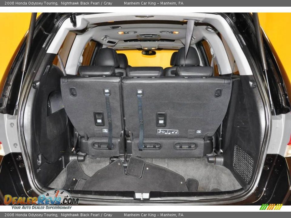 2008 Honda Odyssey Touring Nighthawk Black Pearl / Gray Photo #18