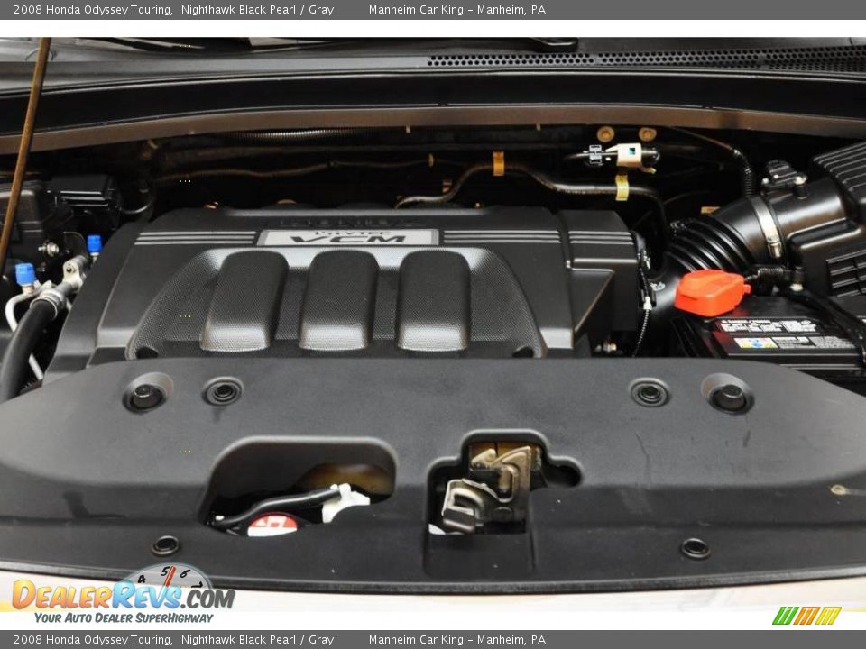 2008 Honda Odyssey Touring Nighthawk Black Pearl / Gray Photo #23