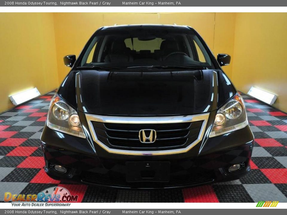 2008 Honda Odyssey Touring Nighthawk Black Pearl / Gray Photo #25