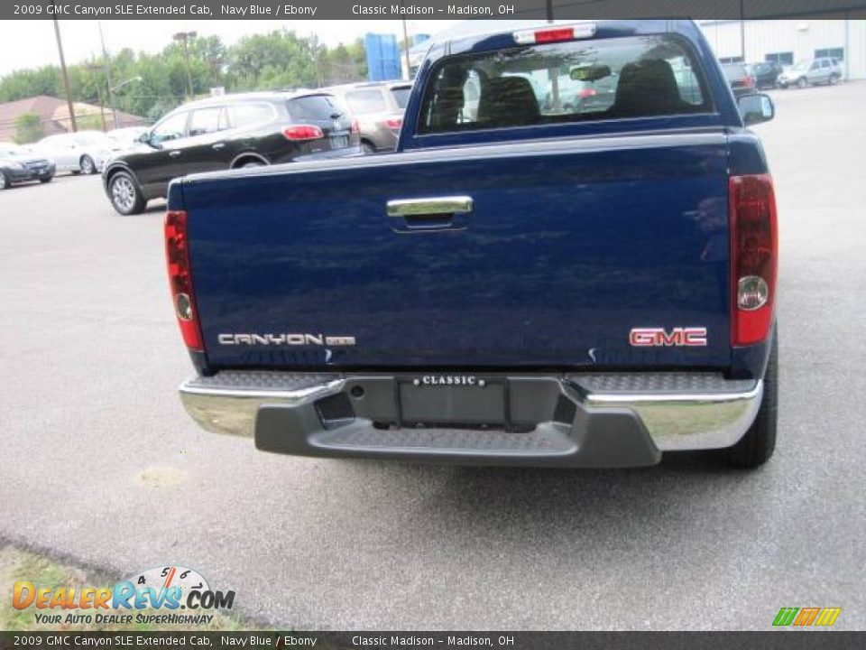 2009 GMC Canyon SLE Extended Cab Navy Blue / Ebony Photo #5