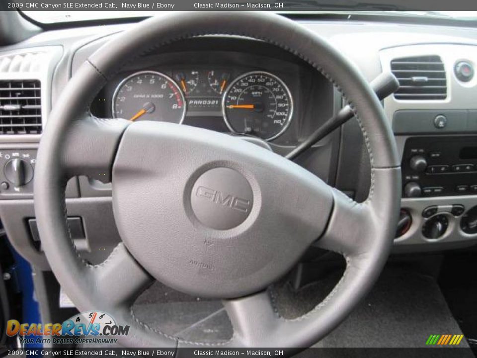 2009 GMC Canyon SLE Extended Cab Navy Blue / Ebony Photo #9
