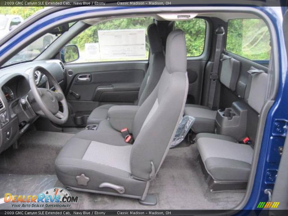 2009 GMC Canyon SLE Extended Cab Navy Blue / Ebony Photo #10