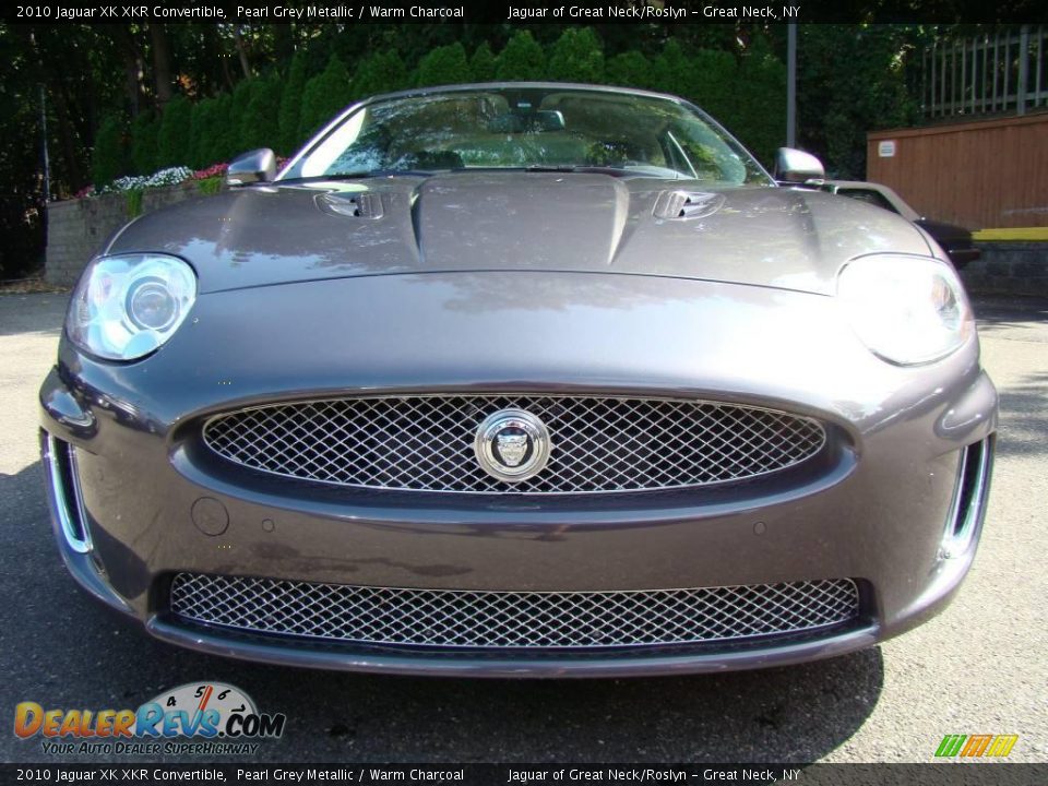 2010 Jaguar XK XKR Convertible Pearl Grey Metallic / Warm Charcoal Photo #2