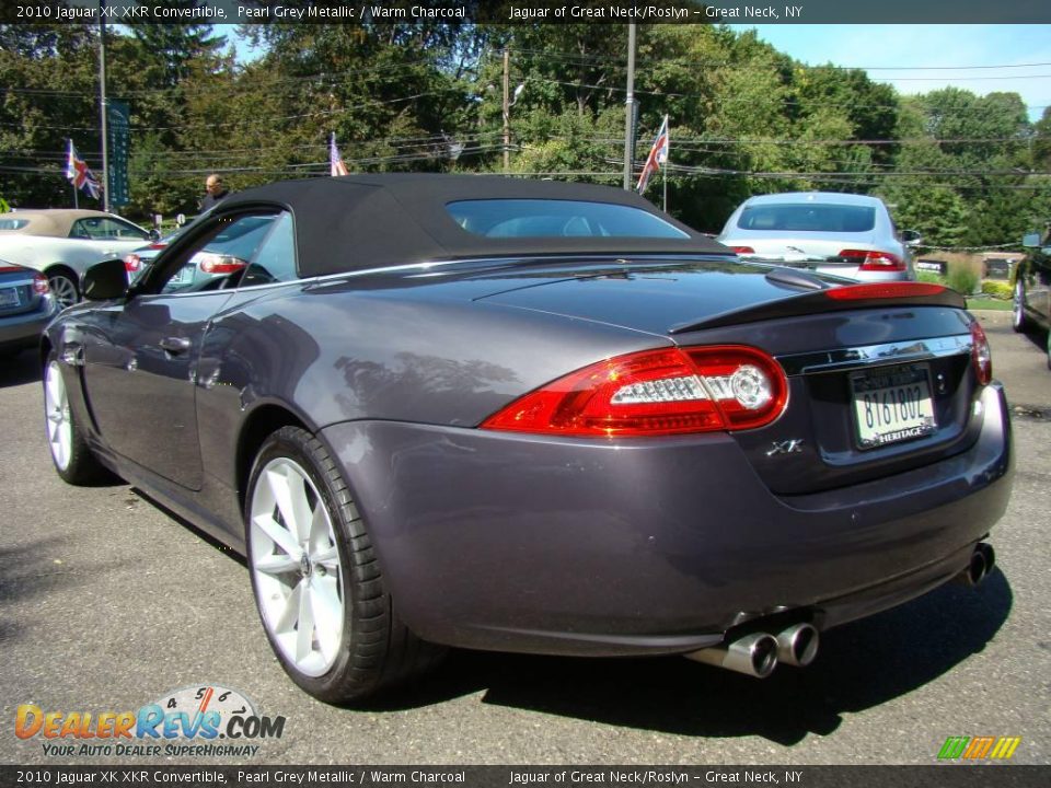 2010 Jaguar XK XKR Convertible Pearl Grey Metallic / Warm Charcoal Photo #4