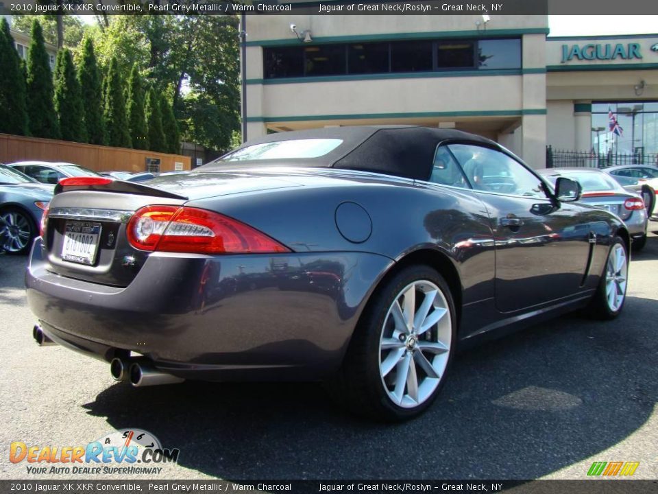2010 Jaguar XK XKR Convertible Pearl Grey Metallic / Warm Charcoal Photo #5
