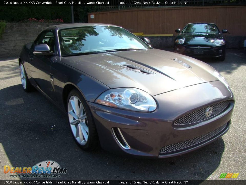 2010 Jaguar XK XKR Convertible Pearl Grey Metallic / Warm Charcoal Photo #6