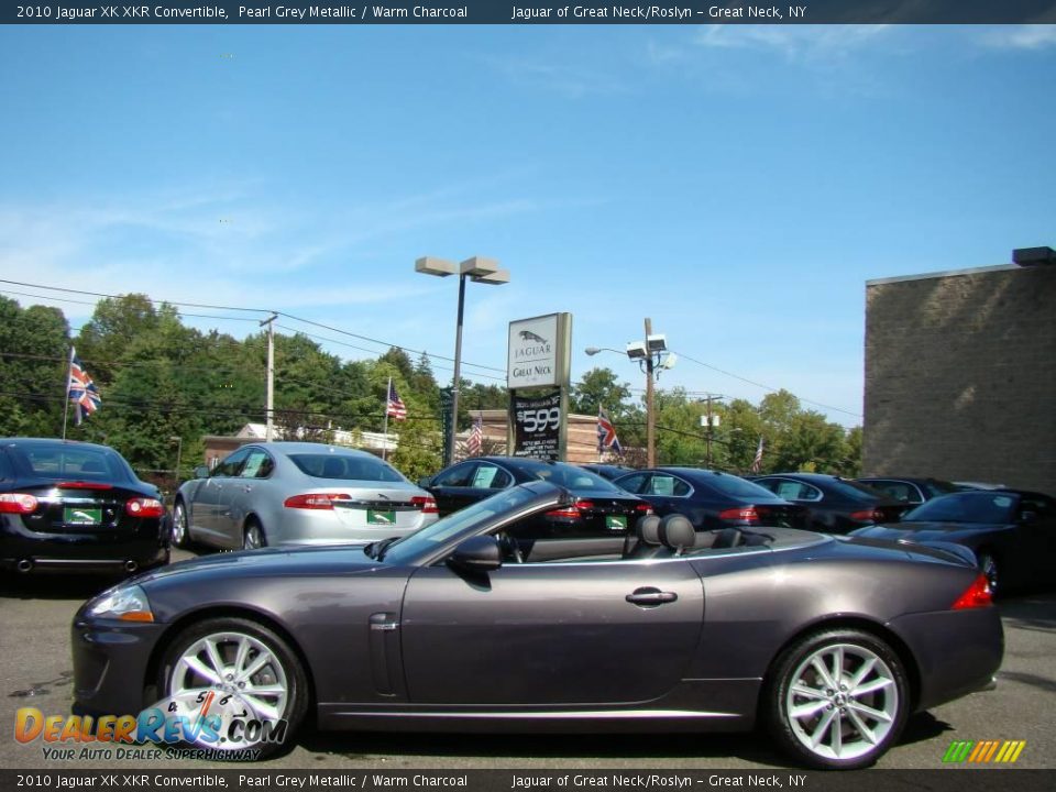 2010 Jaguar XK XKR Convertible Pearl Grey Metallic / Warm Charcoal Photo #8