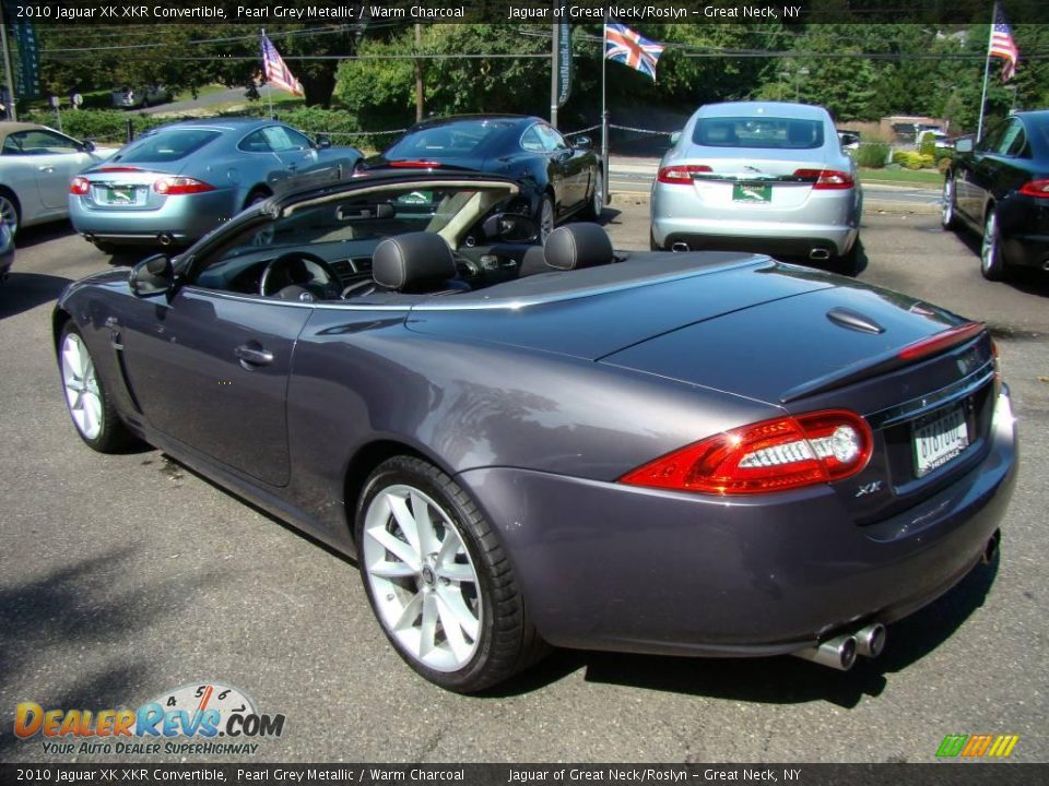 2010 Jaguar XK XKR Convertible Pearl Grey Metallic / Warm Charcoal Photo #9