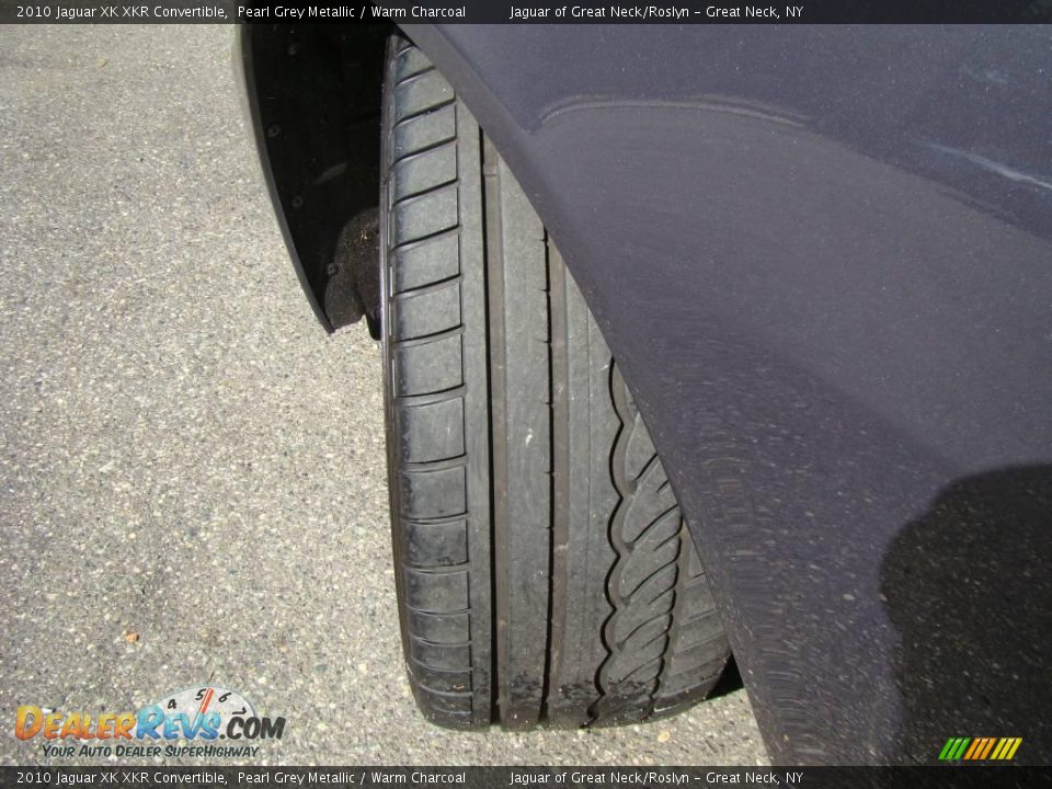 2010 Jaguar XK XKR Convertible Pearl Grey Metallic / Warm Charcoal Photo #11
