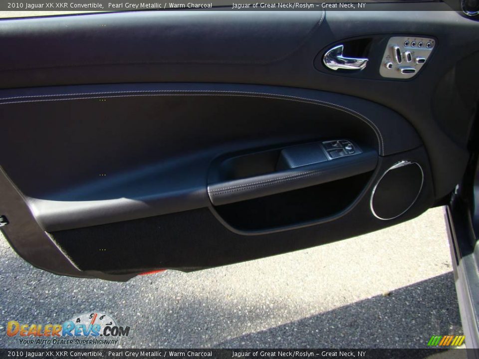 2010 Jaguar XK XKR Convertible Pearl Grey Metallic / Warm Charcoal Photo #12