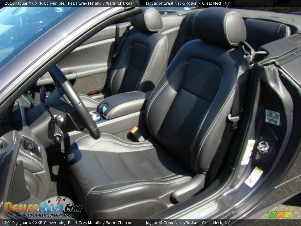 2010 Jaguar XK XKR Convertible Pearl Grey Metallic / Warm Charcoal Photo #14