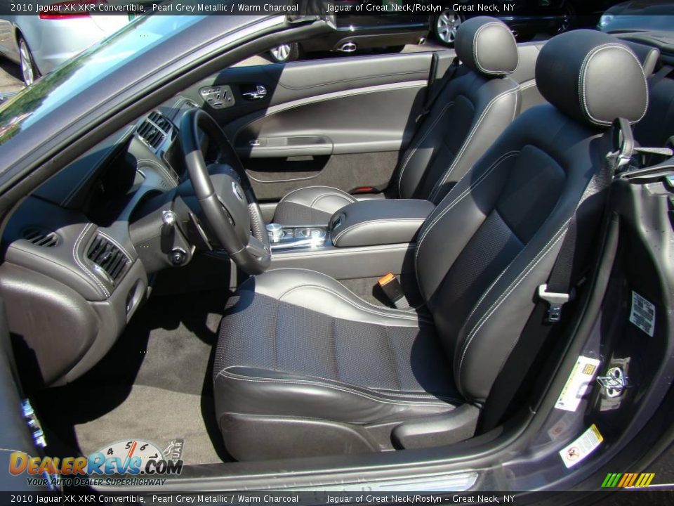 2010 Jaguar XK XKR Convertible Pearl Grey Metallic / Warm Charcoal Photo #15