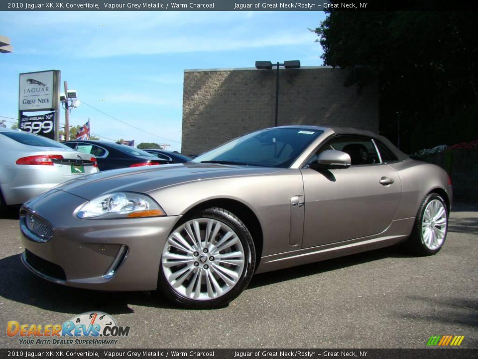 2010 Jaguar XK XK Convertible Vapour Grey Metallic / Warm Charcoal Photo #1