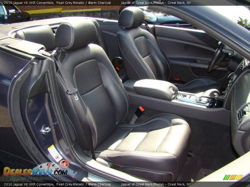 2010 Jaguar XK XKR Convertible Pearl Grey Metallic / Warm Charcoal Photo #23