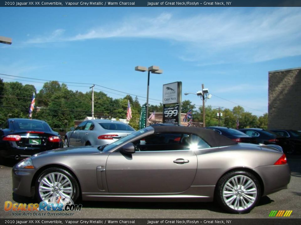 2010 Jaguar XK XK Convertible Vapour Grey Metallic / Warm Charcoal Photo #3