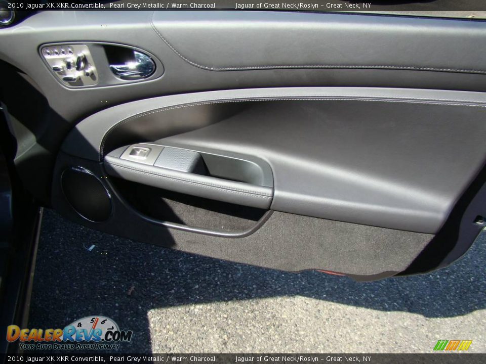2010 Jaguar XK XKR Convertible Pearl Grey Metallic / Warm Charcoal Photo #24