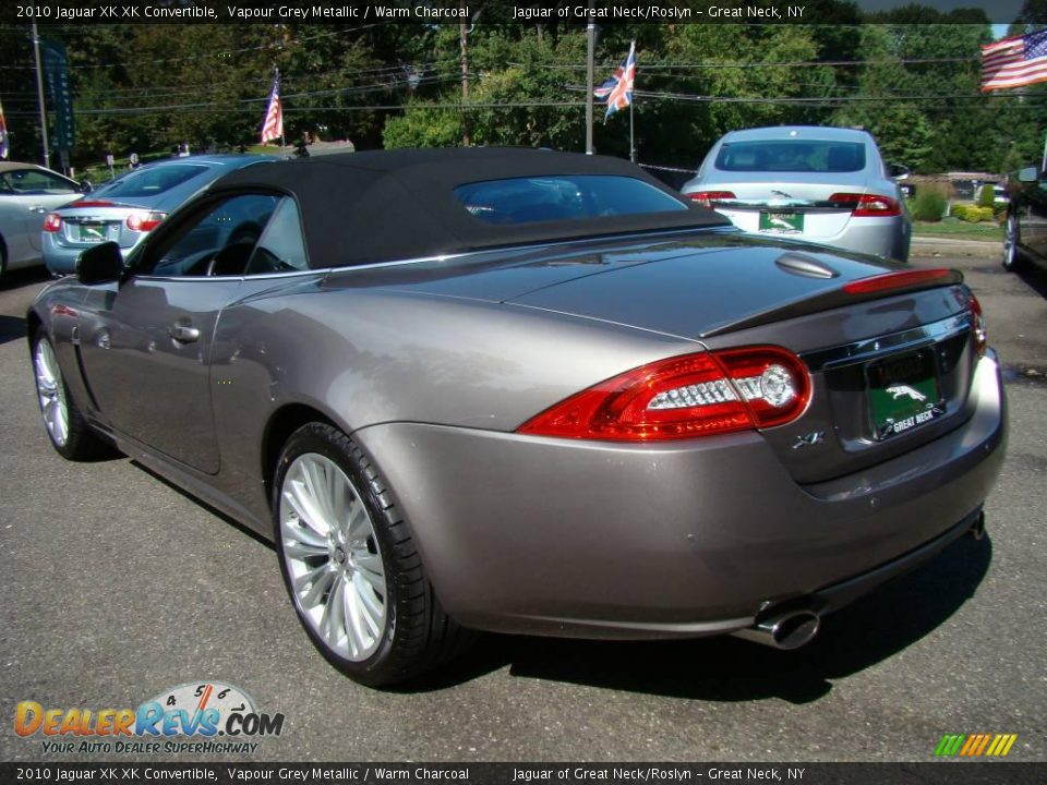 2010 Jaguar XK XK Convertible Vapour Grey Metallic / Warm Charcoal Photo #4