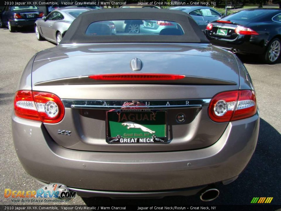 2010 Jaguar XK XK Convertible Vapour Grey Metallic / Warm Charcoal Photo #5