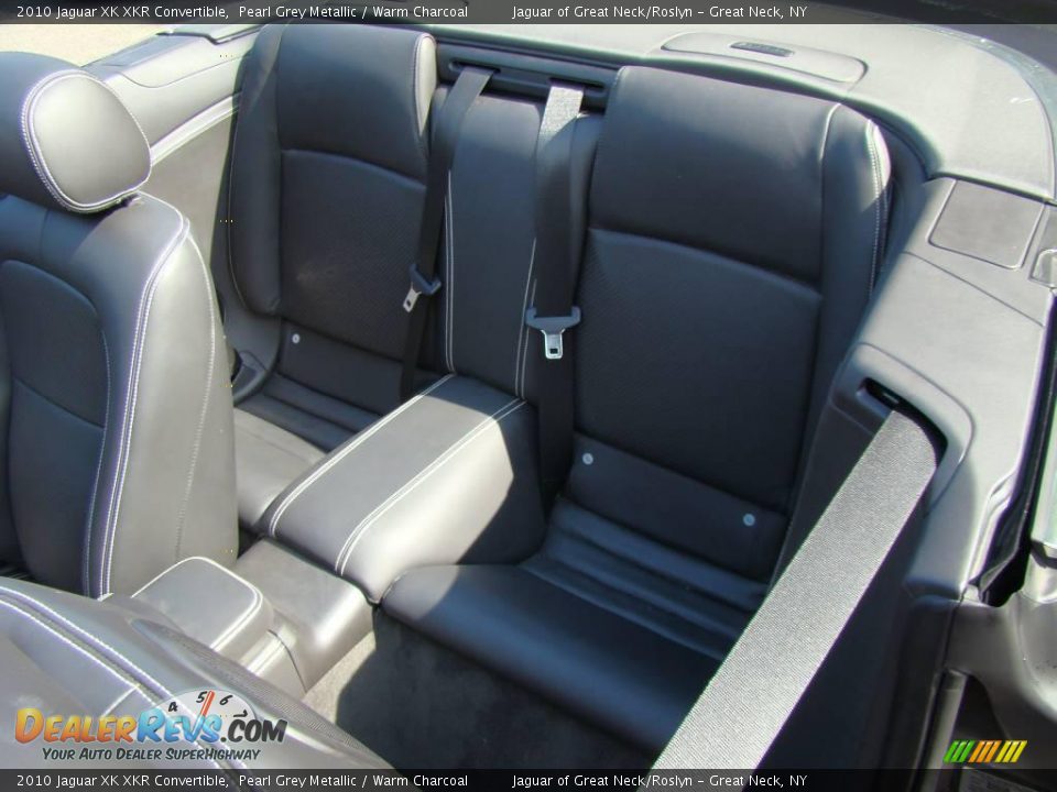 2010 Jaguar XK XKR Convertible Pearl Grey Metallic / Warm Charcoal Photo #25