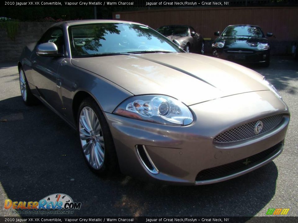 2010 Jaguar XK XK Convertible Vapour Grey Metallic / Warm Charcoal Photo #7