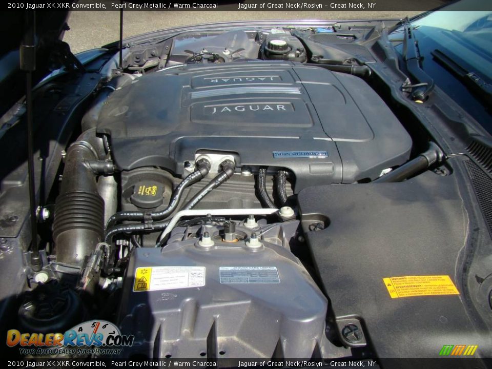 2010 Jaguar XK XKR Convertible Pearl Grey Metallic / Warm Charcoal Photo #27