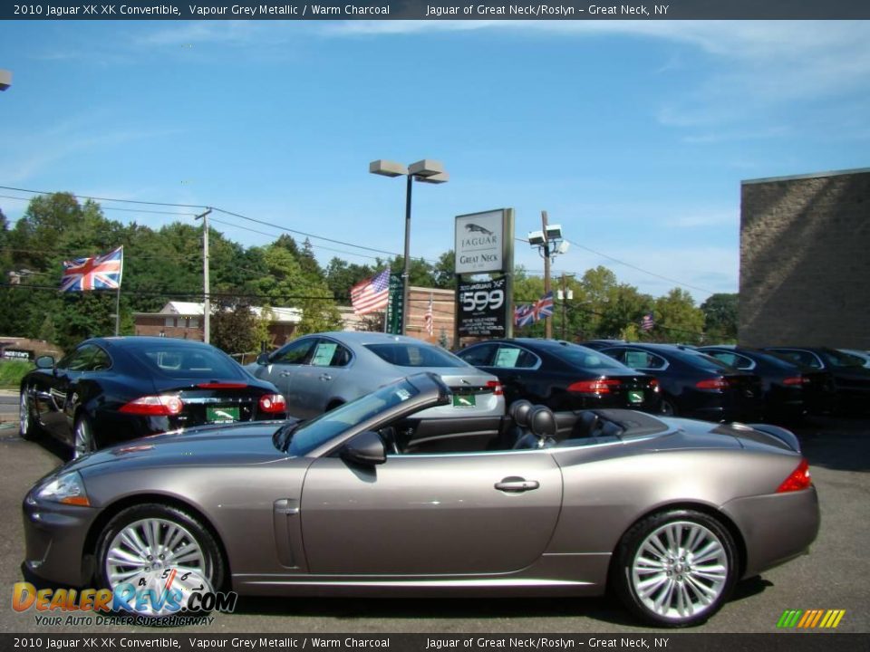 2010 Jaguar XK XK Convertible Vapour Grey Metallic / Warm Charcoal Photo #8