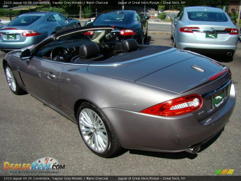 2010 Jaguar XK XK Convertible Vapour Grey Metallic / Warm Charcoal Photo #9