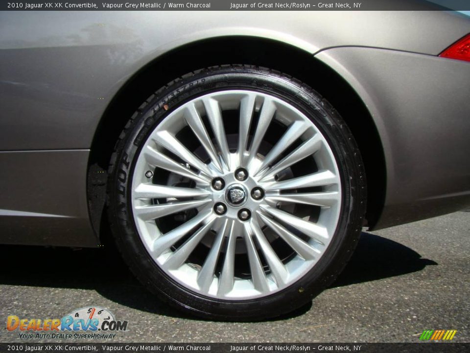 2010 Jaguar XK XK Convertible Vapour Grey Metallic / Warm Charcoal Photo #10