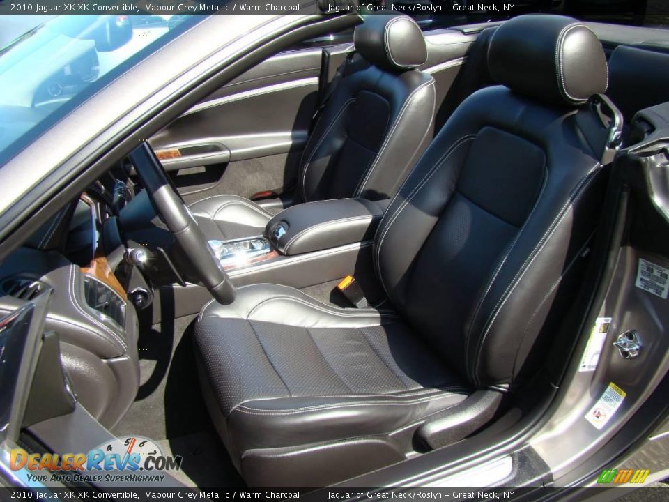 2010 Jaguar XK XK Convertible Vapour Grey Metallic / Warm Charcoal Photo #13