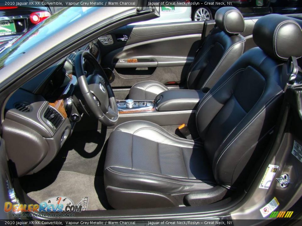 2010 Jaguar XK XK Convertible Vapour Grey Metallic / Warm Charcoal Photo #14