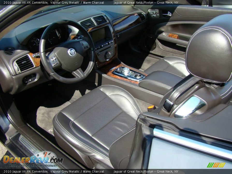 2010 Jaguar XK XK Convertible Vapour Grey Metallic / Warm Charcoal Photo #15