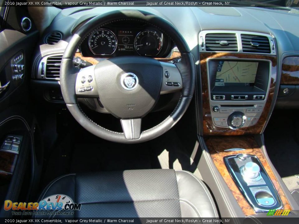 2010 Jaguar XK XK Convertible Vapour Grey Metallic / Warm Charcoal Photo #16