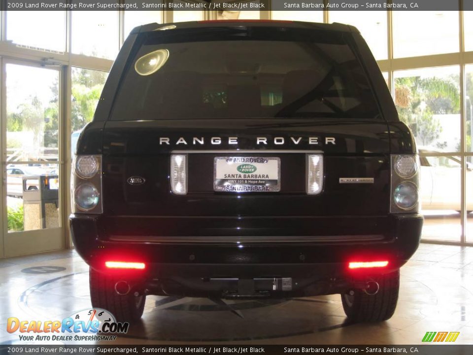 2009 Land Rover Range Rover Supercharged Santorini Black Metallic / Jet Black/Jet Black Photo #1