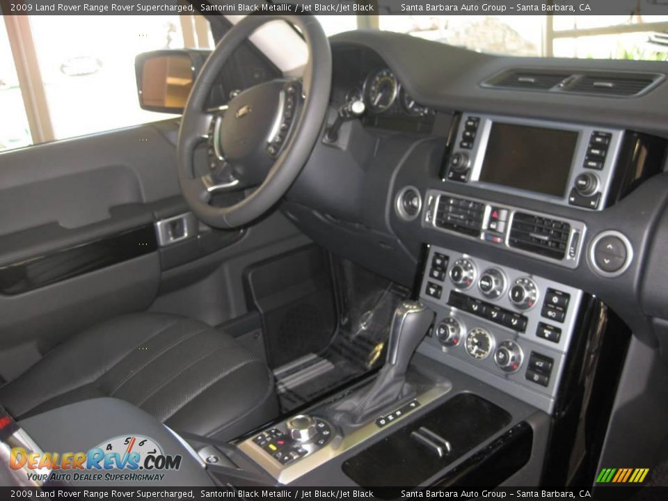 2009 Land Rover Range Rover Supercharged Santorini Black Metallic / Jet Black/Jet Black Photo #2