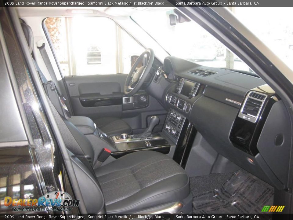 2009 Land Rover Range Rover Supercharged Santorini Black Metallic / Jet Black/Jet Black Photo #3