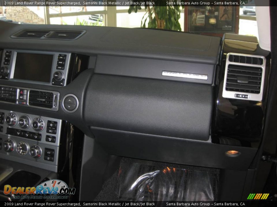 2009 Land Rover Range Rover Supercharged Santorini Black Metallic / Jet Black/Jet Black Photo #4