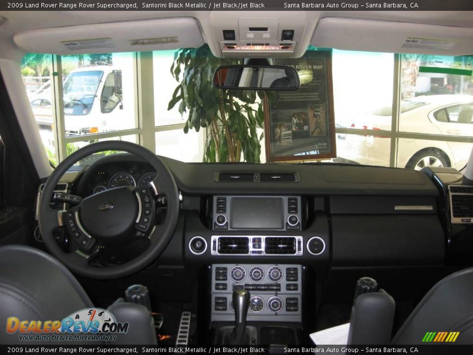 2009 Land Rover Range Rover Supercharged Santorini Black Metallic / Jet Black/Jet Black Photo #6