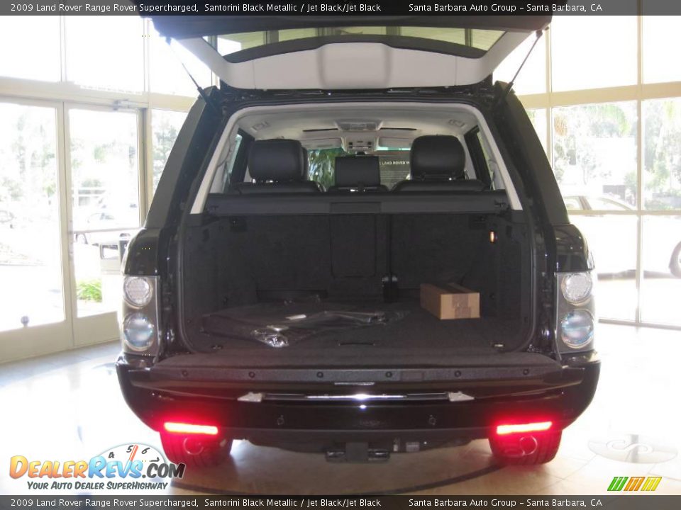 2009 Land Rover Range Rover Supercharged Santorini Black Metallic / Jet Black/Jet Black Photo #9