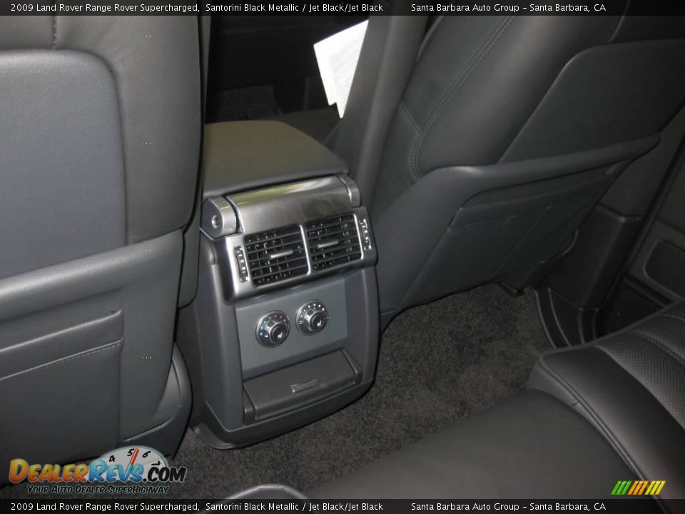 2009 Land Rover Range Rover Supercharged Santorini Black Metallic / Jet Black/Jet Black Photo #11
