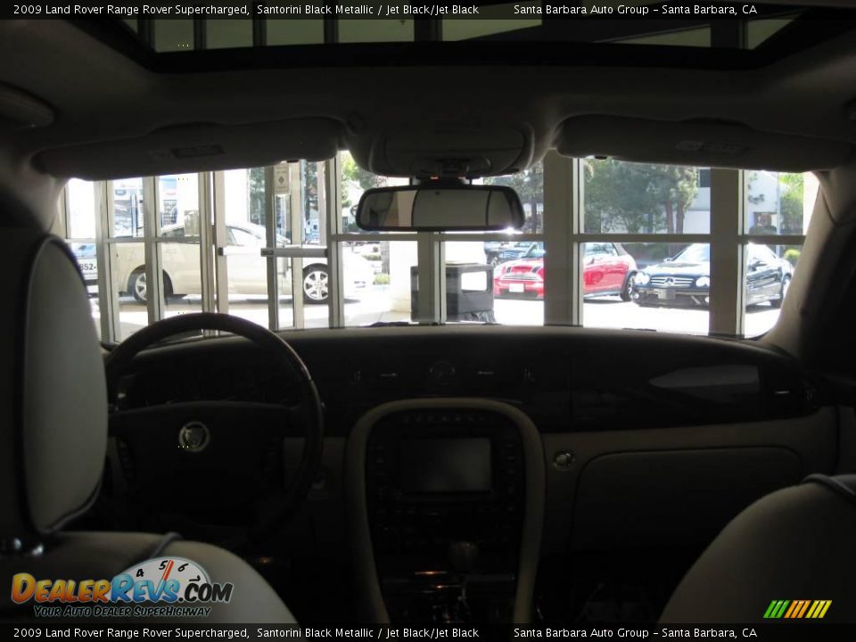 2009 Land Rover Range Rover Supercharged Santorini Black Metallic / Jet Black/Jet Black Photo #12