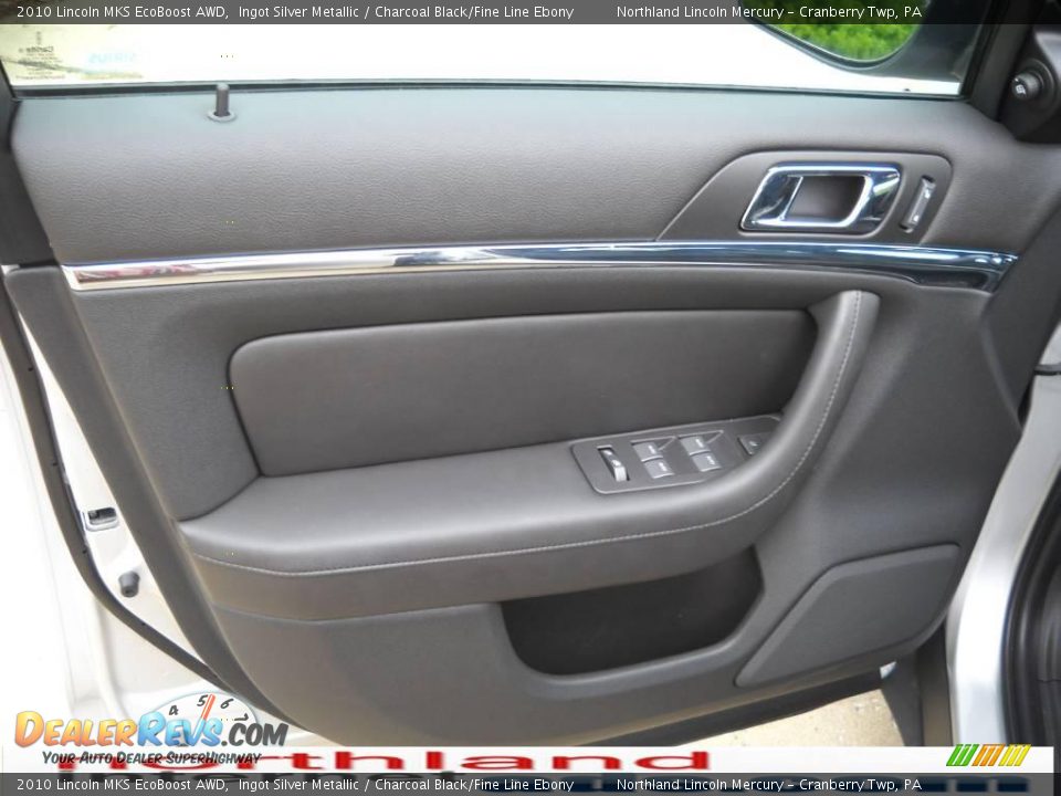 2010 Lincoln MKS EcoBoost AWD Ingot Silver Metallic / Charcoal Black/Fine Line Ebony Photo #6