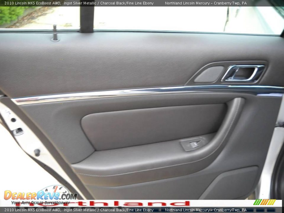 2010 Lincoln MKS EcoBoost AWD Ingot Silver Metallic / Charcoal Black/Fine Line Ebony Photo #10