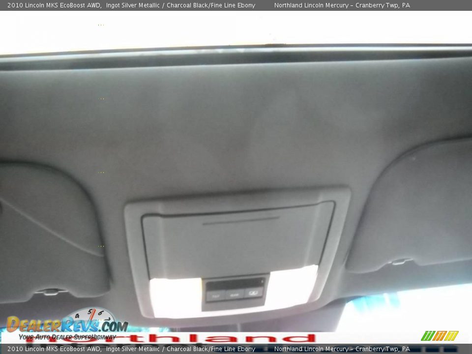 2010 Lincoln MKS EcoBoost AWD Ingot Silver Metallic / Charcoal Black/Fine Line Ebony Photo #16