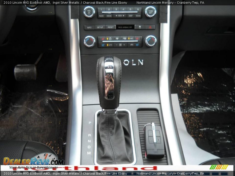2010 Lincoln MKS EcoBoost AWD Ingot Silver Metallic / Charcoal Black/Fine Line Ebony Photo #18