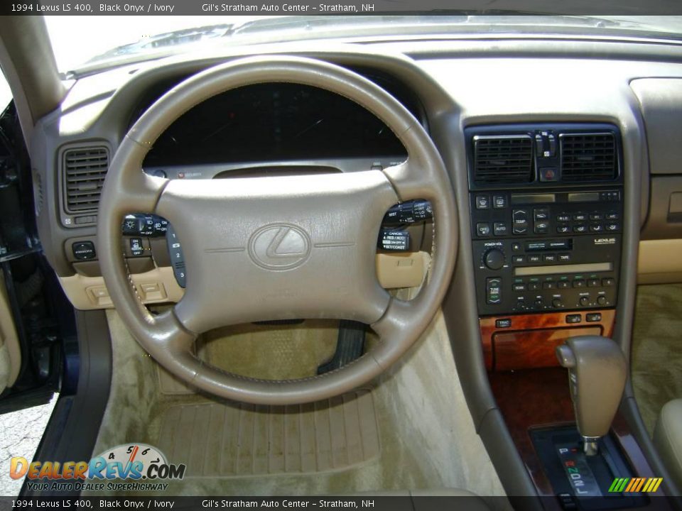 1994 Lexus LS 400 Black Onyx / Ivory Photo #13