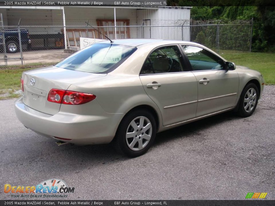 2005 Mazda MAZDA6 i Sedan Pebble Ash Metallic / Beige Photo #3