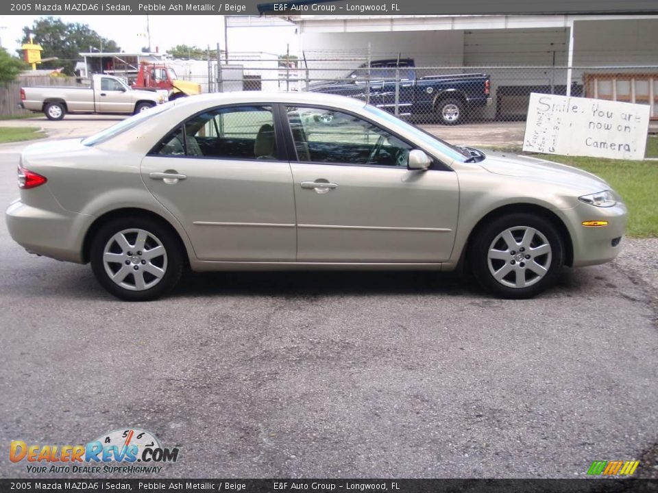 2005 Mazda MAZDA6 i Sedan Pebble Ash Metallic / Beige Photo #4