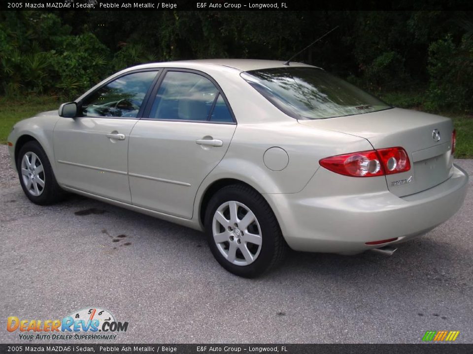 2005 Mazda MAZDA6 i Sedan Pebble Ash Metallic / Beige Photo #8