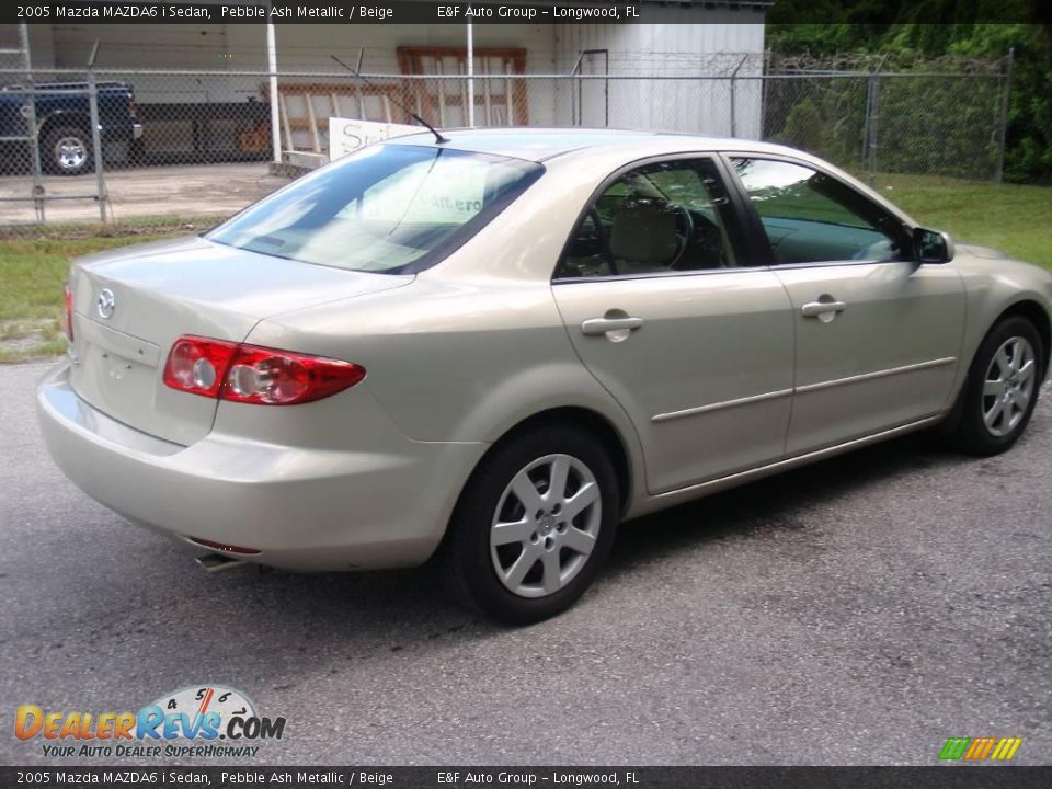 2005 Mazda MAZDA6 i Sedan Pebble Ash Metallic / Beige Photo #9