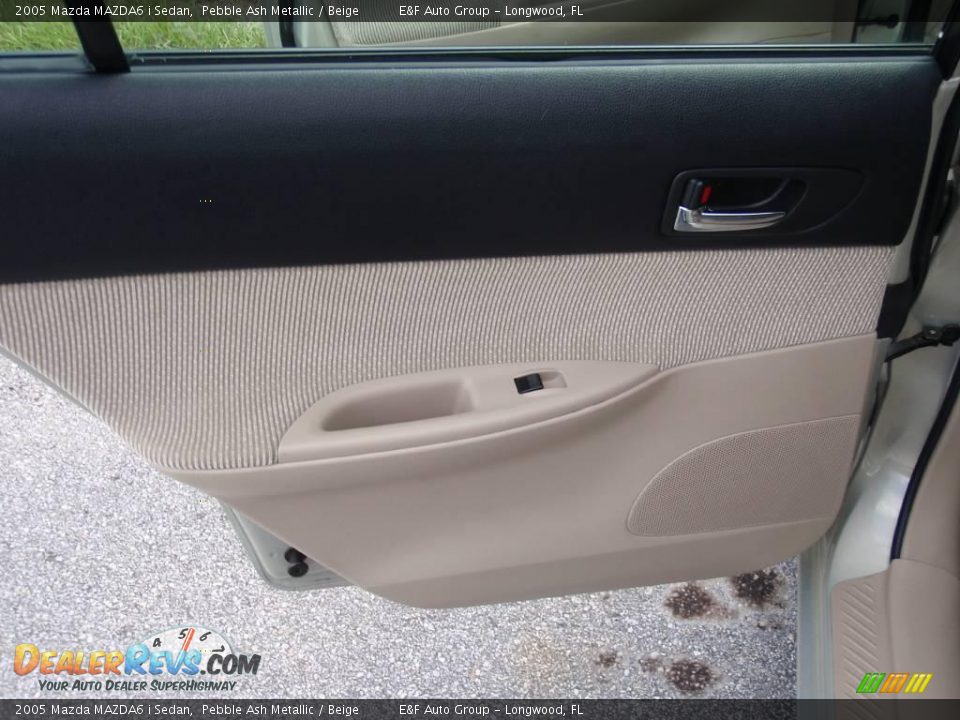 2005 Mazda MAZDA6 i Sedan Pebble Ash Metallic / Beige Photo #13